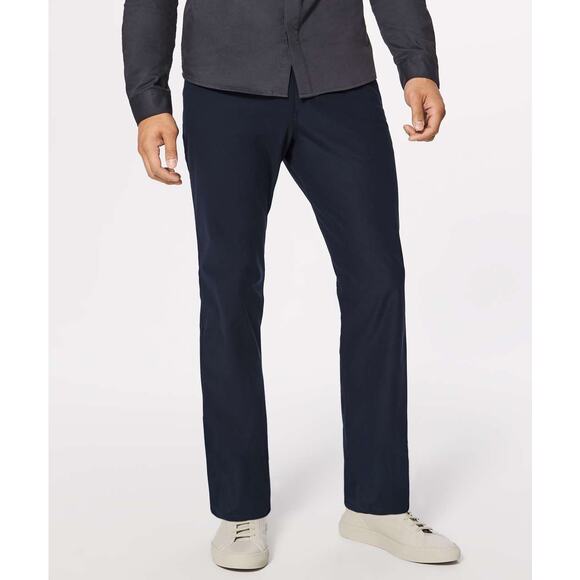 Lululemon Mens ABC Pant Classic *34" Size 34 in  Navy M5426S EUC - Picture 1 of 12